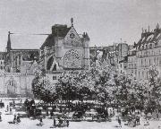 Claude Monet The Church of St Germain i-Auxerrois in Paris painting